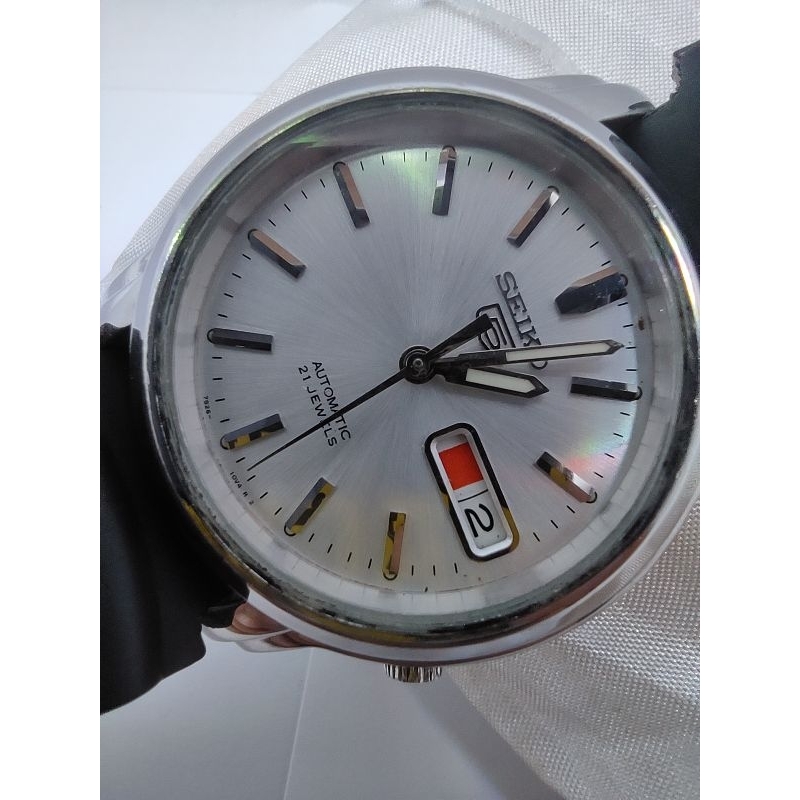 Jual Seiko Sports Snkk Automatic Dial Putih Stainless Steel Strap