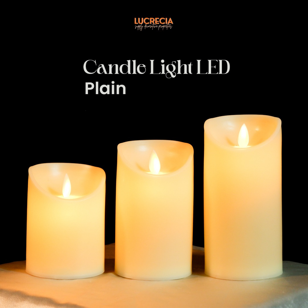 Jual Lilin Led Elektrik Api Goyang Dekorasi Pajangan Candle Led