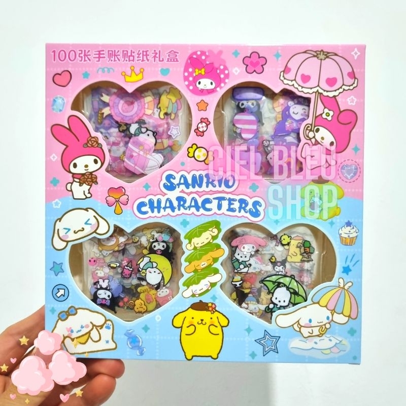 Jual 100 PCS STIKER VIRAL DECO AESTHETIC LABUBU BLCKPINK SANRIO MOMO