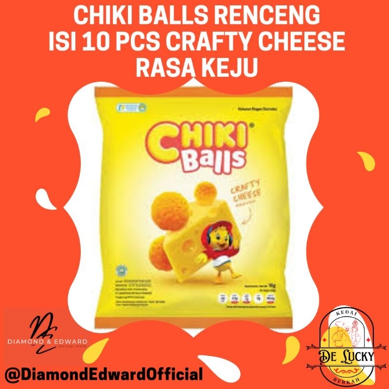 Jual De Chiki Balls Cheese Flavour Snack Ringan Ciki Rasa Keju