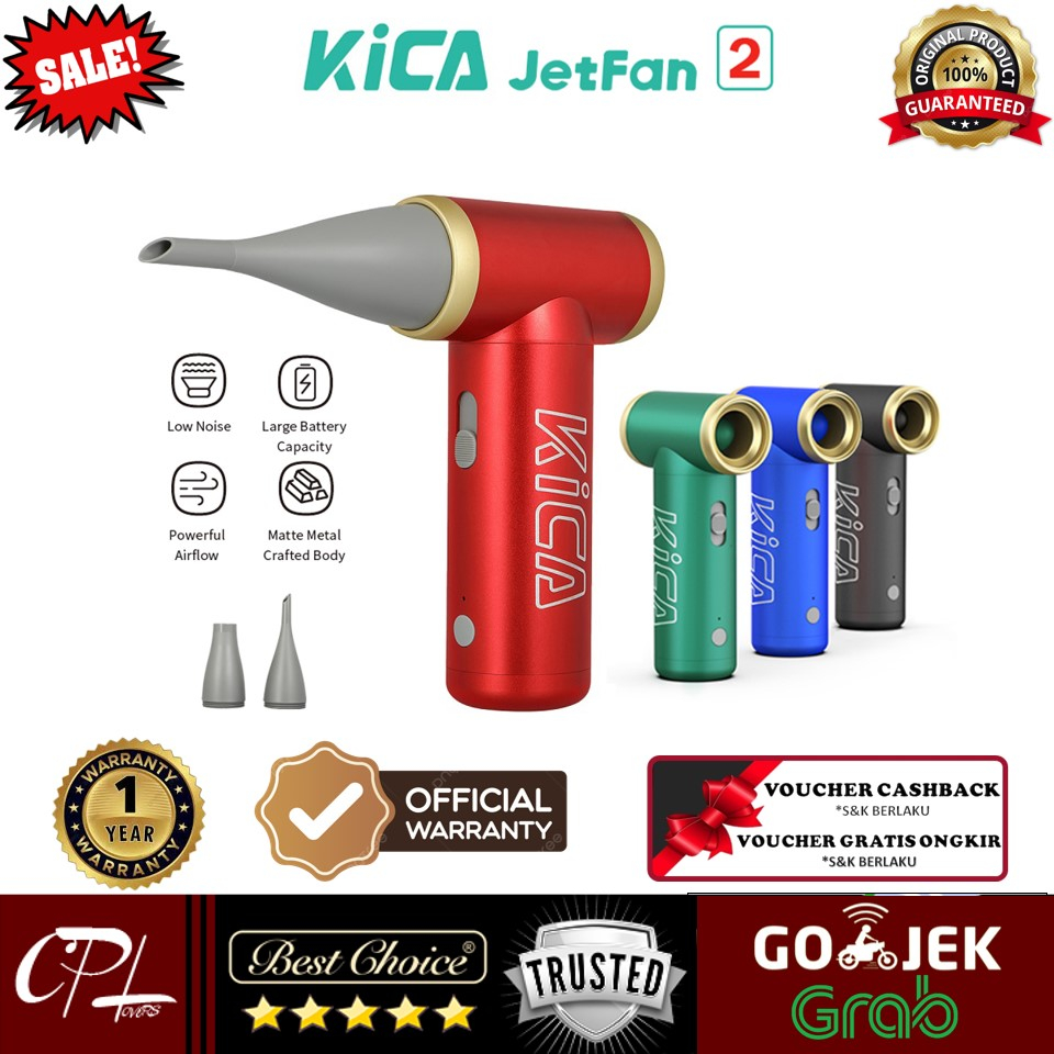 Jual Kica Jet Fan Turbo Fan Mini Portable Super Strong Wind Garansi