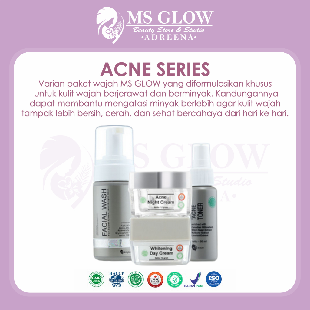 Jual Paket Wajah Ms Glow Acne Series Shopee Indonesia