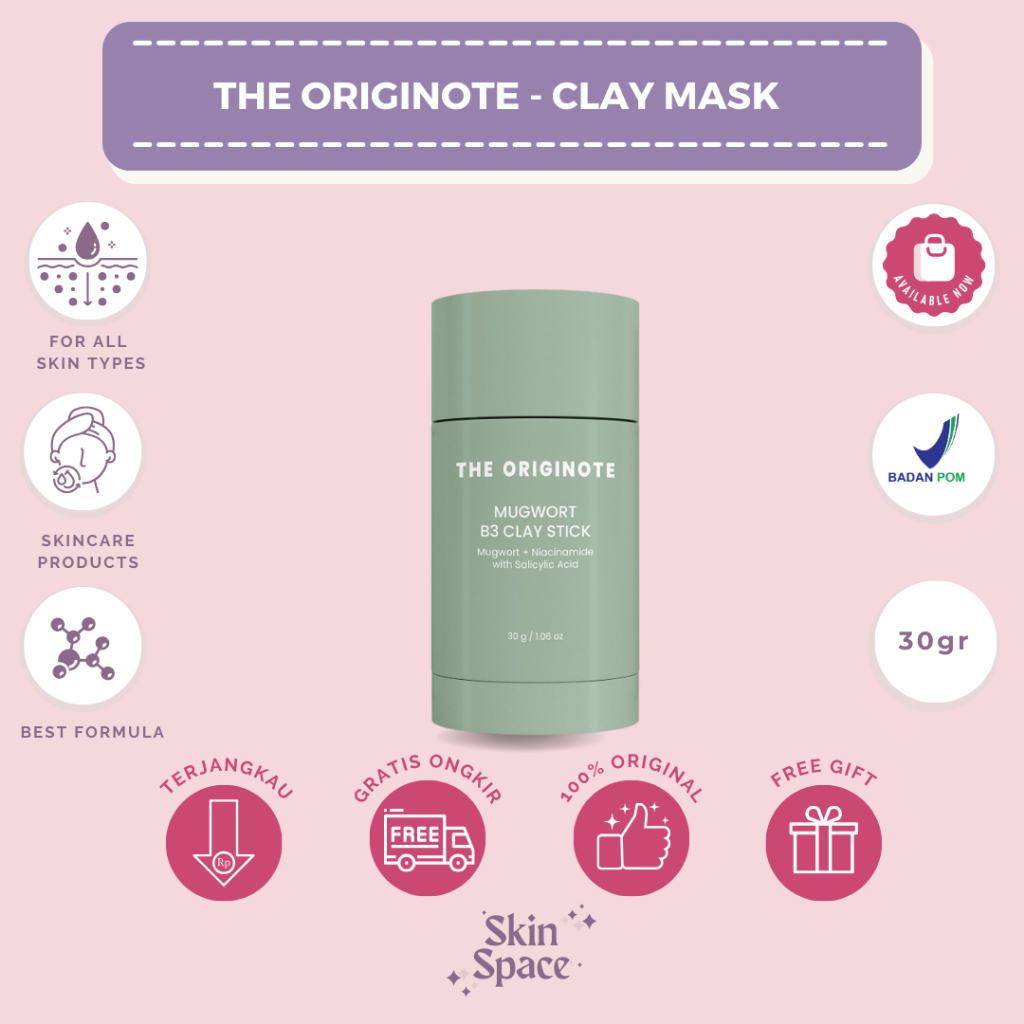 Jual THE ORIGINOTE Mugwort B3 Clay Stick Mask Masker Wajah Mugwort