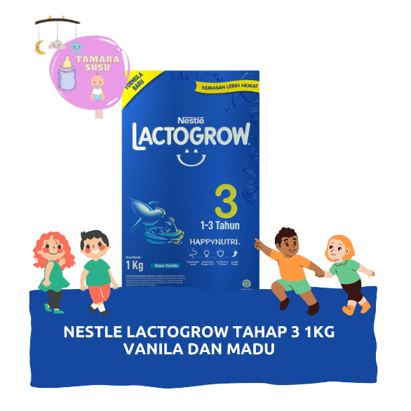 Jual Nestle Lactogrow 3 Susu Pertumbuhan Rasa Madu 1 3 Tahun Box 1kg