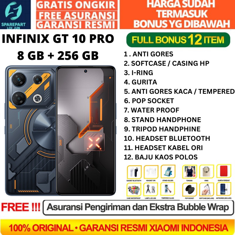 Jual Infinix GT 10 PRO NFC RAM 8GB ROM 256GB 8 256 Garansi Resmi Infnix