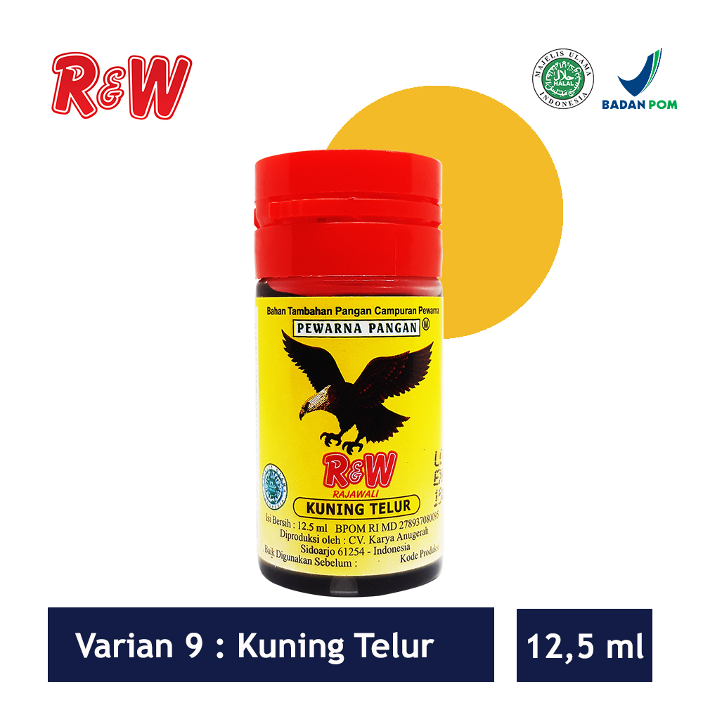 Jual Pewarna Makanan Minuman Kue Rajawali R W RW 12 5 Ml Shopee Indonesia