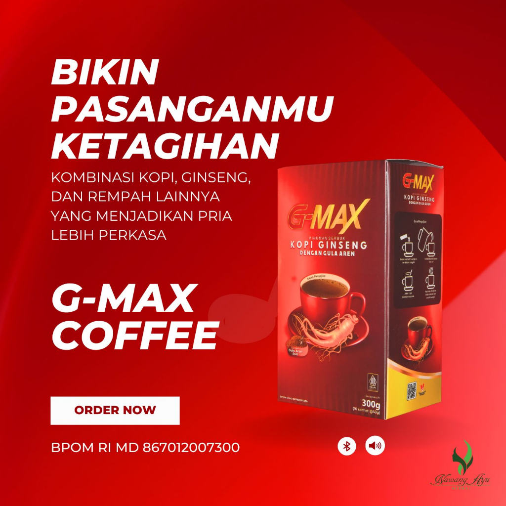 Jual Kopi Gmax Box Sachet Kopi Ginseng Pria Shopee Indonesia