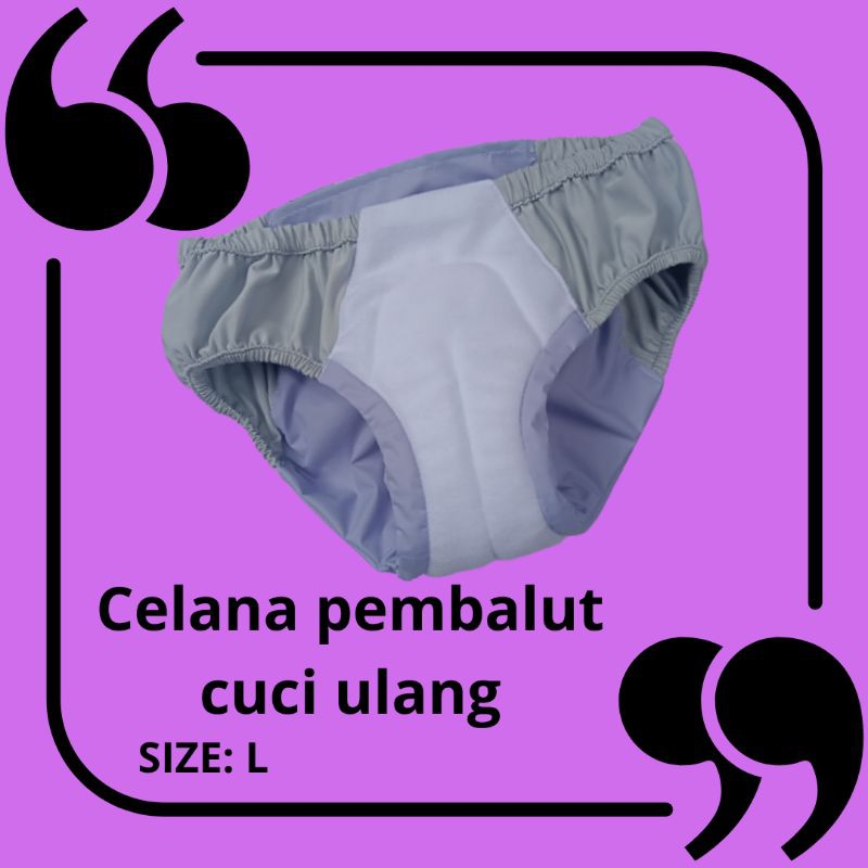 Jual Pembalut Kain Model Celana Bisa Di Cuci Ulang Size L Shopee