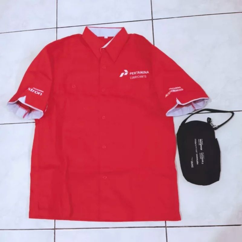 Jual Kemeja Baju Mekanik Size Xl Otomotif Oli Pertamina Lubricants