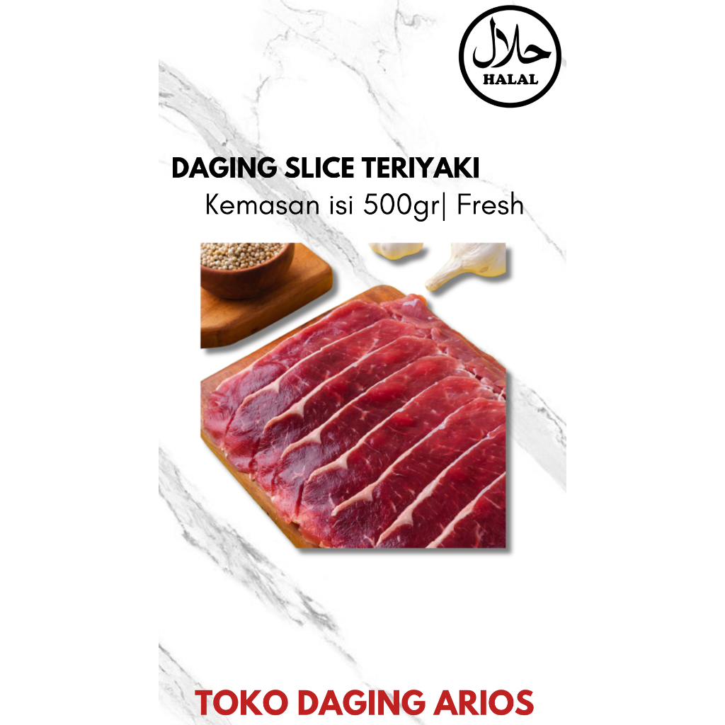 Jual Slice Teriyaki 500gr Segar Dan Berkualitas Shopee Indonesia