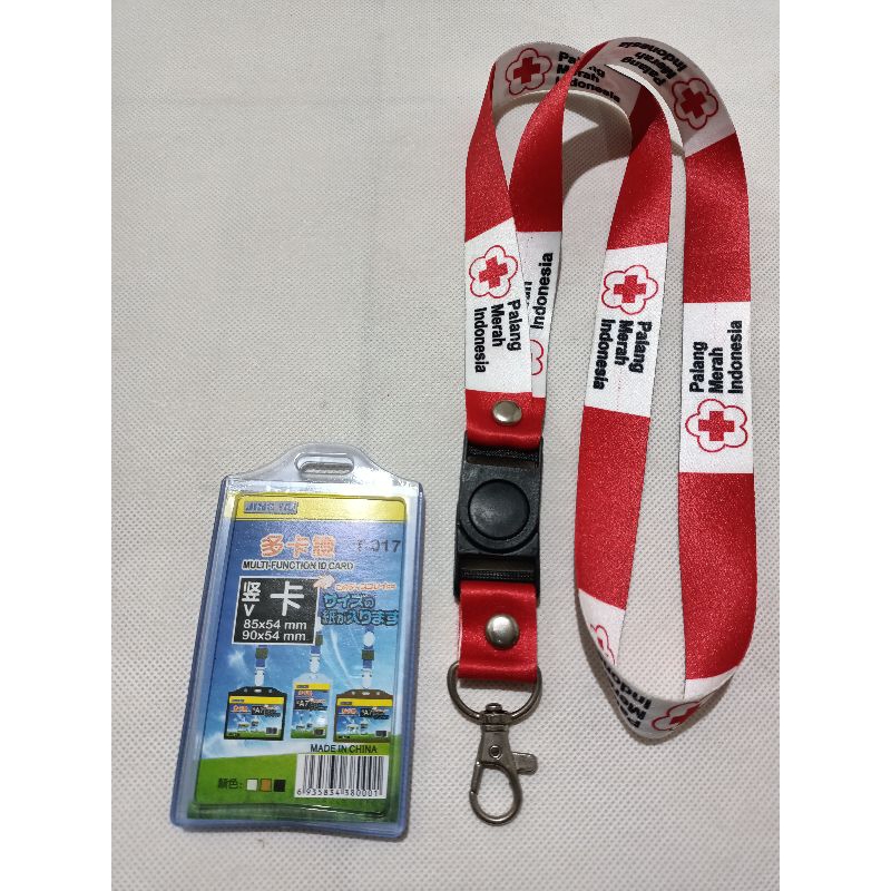 Jual Lanyard Tali Id Card Palang Merah Indonesia Pmi Bisa Satuan