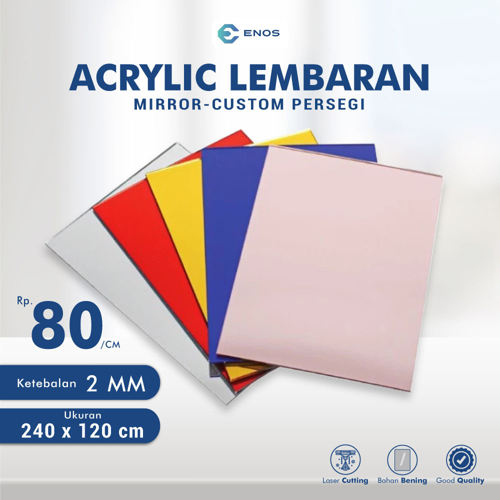 Jual ENOS DIGITAL Akrilik Lembaran Mirror 2MM Acrylic Lembaran