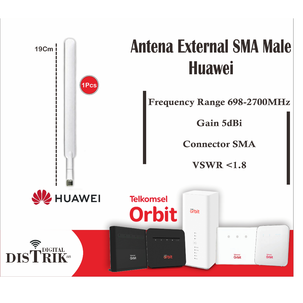 Jual Antena External Huawei Support Orbit Star 2 Dan Star 3 Penguat