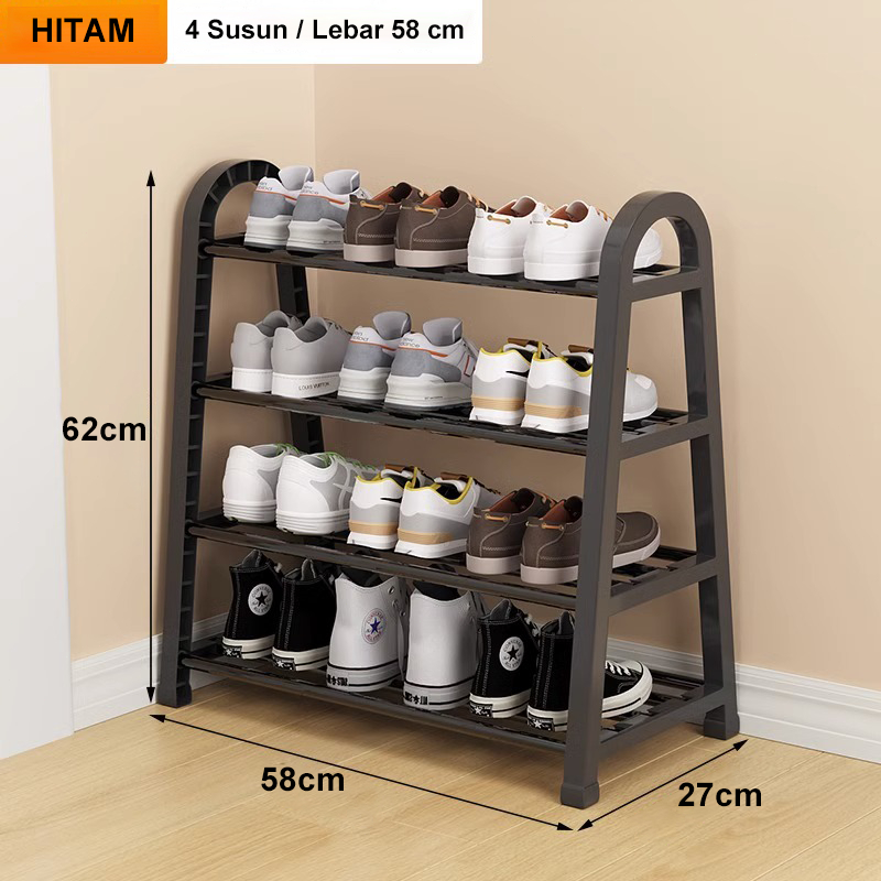 Jual Mos Mall Rak Sepatu Susun Anti Karat Shoe Rack Sandal Holder Rak