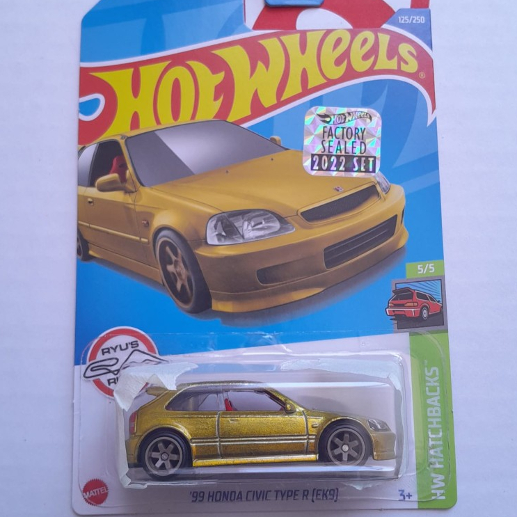 Jual Hot Wheels Treasure Hunt Honda Civic Type R Gold Factory Sealed