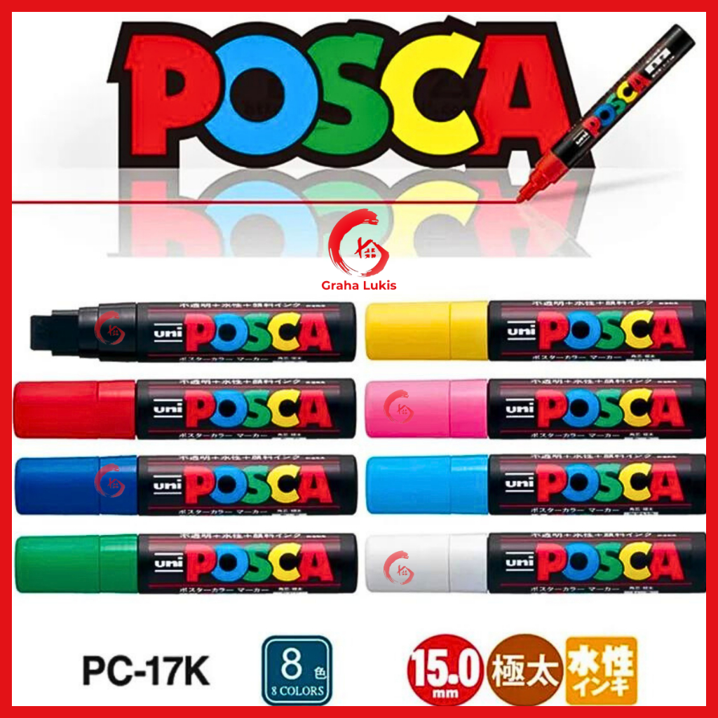 Jual Uni Posca Paint Marker PC 17K Extra Broad Tip Shopee Indonesia