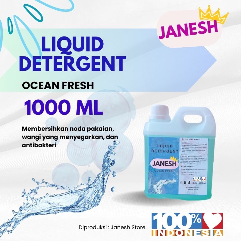 Jual Deterjen Cair Laundry Cuci Baju 1 Liter Laundry Liquid Detergent