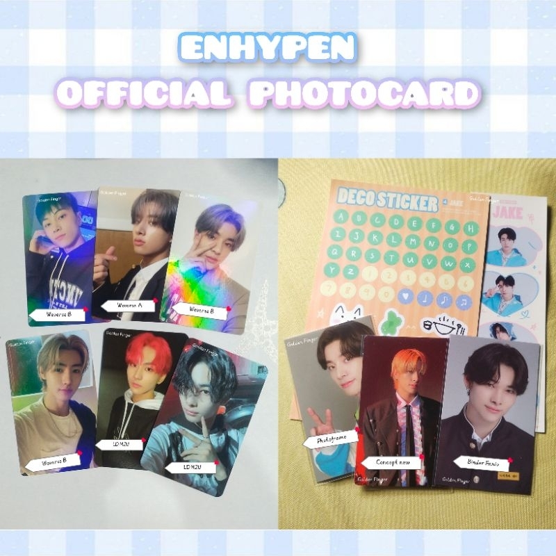 Jual GF Photocard Enhypen Official Manifesto Day One Dark Blood