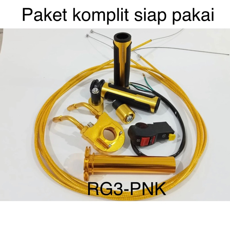 Jual Paket Gold Gas Spontan Full Cnc Kabel Serat Karbon Cm