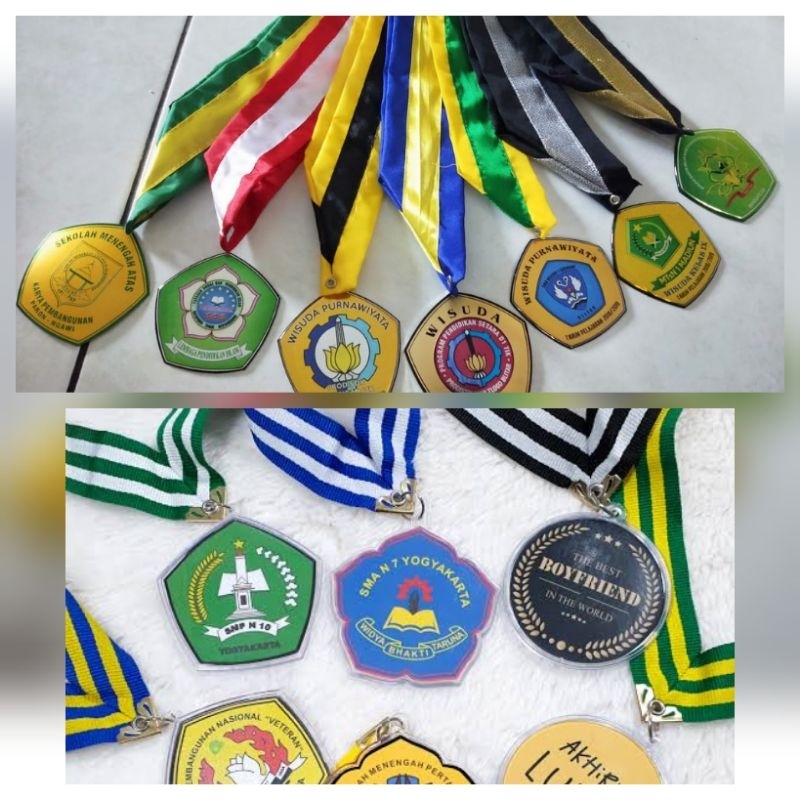 Jual Mendali Custom Mendali Wisuda Mendali Sekolah Mendali Shopee