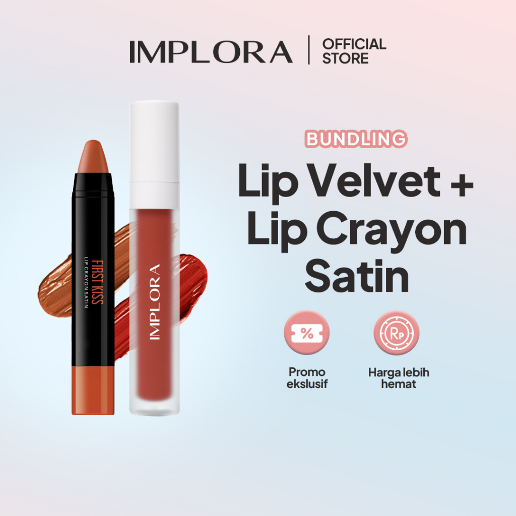 Jual Implora Lip Velvet Lip Crayon Satin Shopee Indonesia