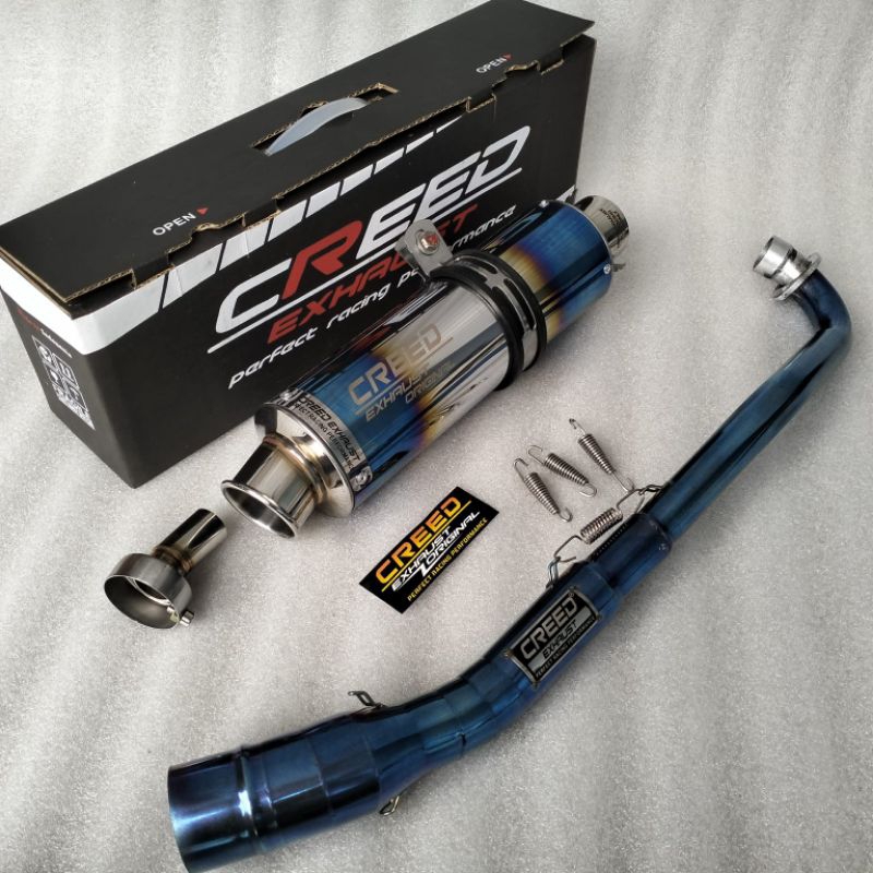 Jual Knalpot Racing Creed Exhaust Original Suara NGEBAS Adem Pnp Vega R