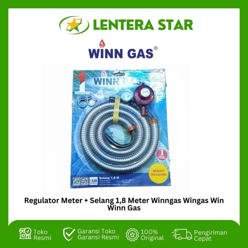 Jual Paket Regulator Meter Selang 1 8 Meter Winngas Wingas Win Winn