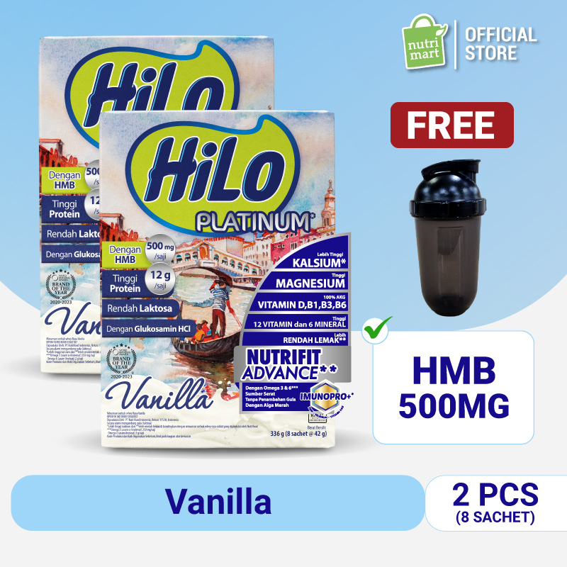 Jual Twin Pack HiLo Platinum HMB 8 Sachet Susu Tinggi Protein