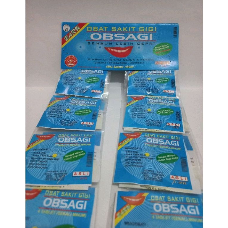 Jual Obat Sakit Gigi Obsagi Isi 20 Sachet Shopee Indonesia