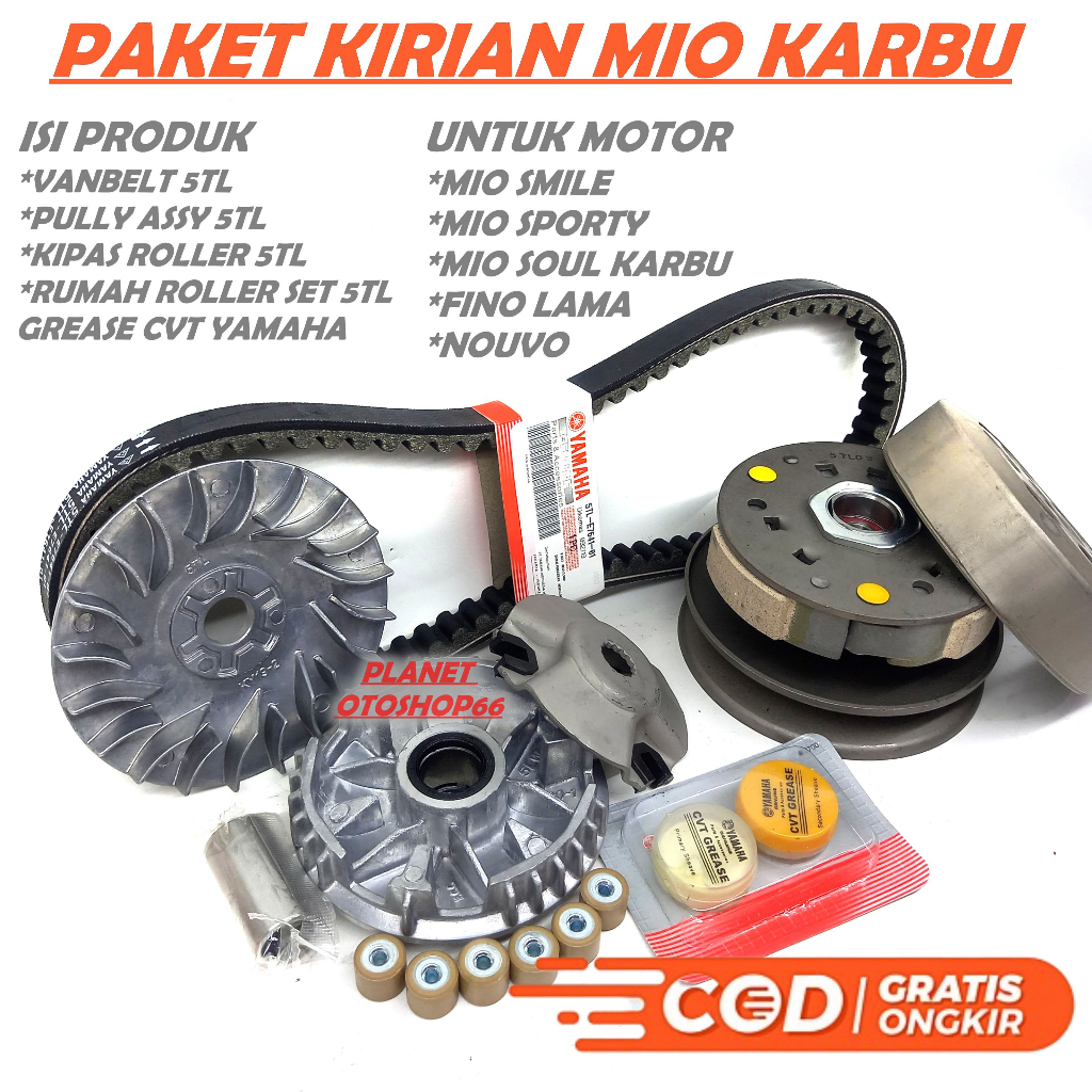 Jual Paket Kirian Lengkap Mio Karbu Mio Smile Mio Sporty Mio Soul