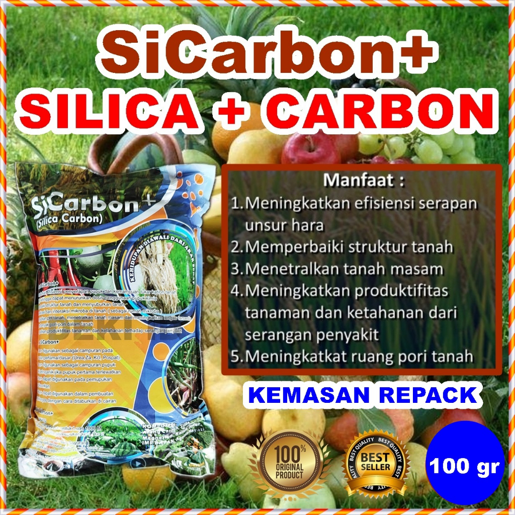 Jual Sicarbon Gr Repack Silica Carbon Pupuk Silika Plus Karbon