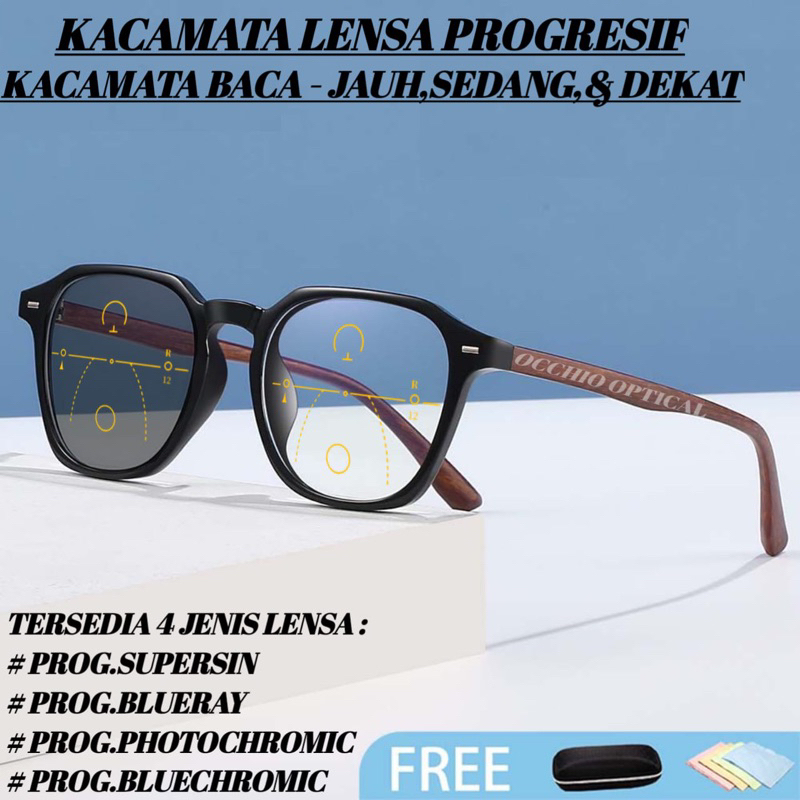 Jual Kacamata Progresif Photochromic Pria Wanita Kacamata Baca Dan