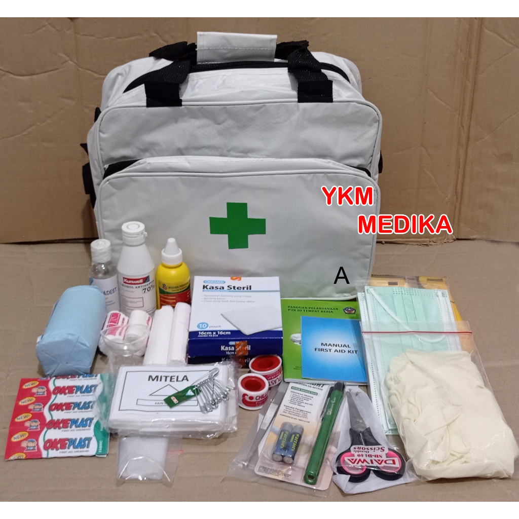 Jual Tas First Aid Kit P K Tipe A Putih White Bag Type A Lengkap Isi