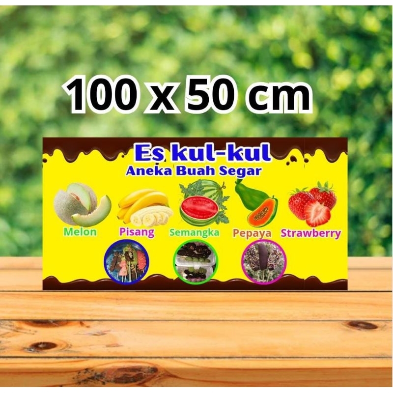 Jual Es Kul Kul Spanduk Banner Es Kul Kul Viral Shopee Indonesia