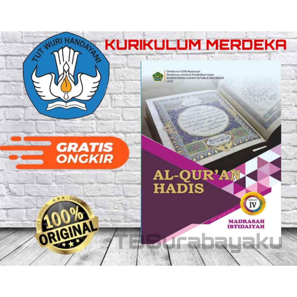 Jual Buku Paket Siswa Al Qur An Hadis Kelas 4 MI Kementrian Agama