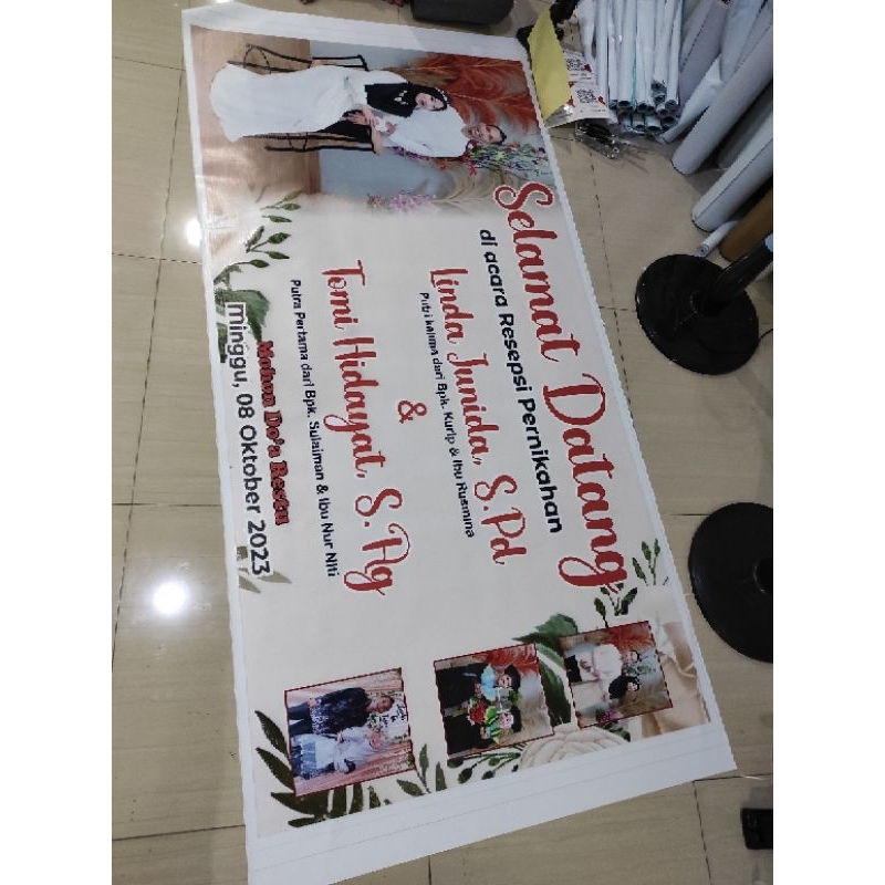 Jual Cetak Spanduk Banner Pernikahan Selamat Datang Doa Restu Shopee