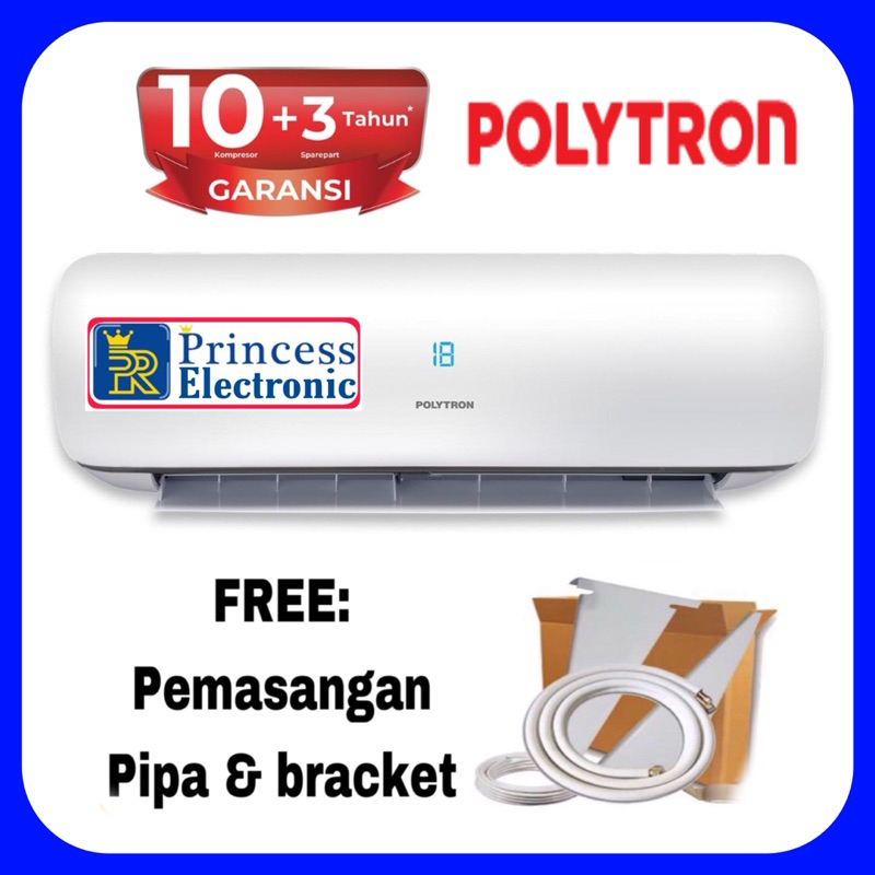 Jual AC Polytron Neuva Pro 1 2 PK PAC 05VZ Free Pemasangan Pipa Dan