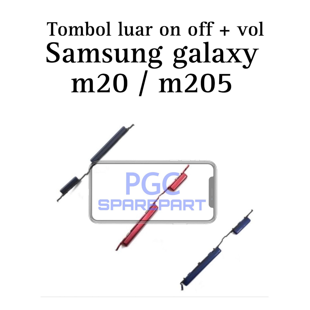 Jual Tombol 1 Set Power On Off Volume Samsung Galaxy M20 M205 SM