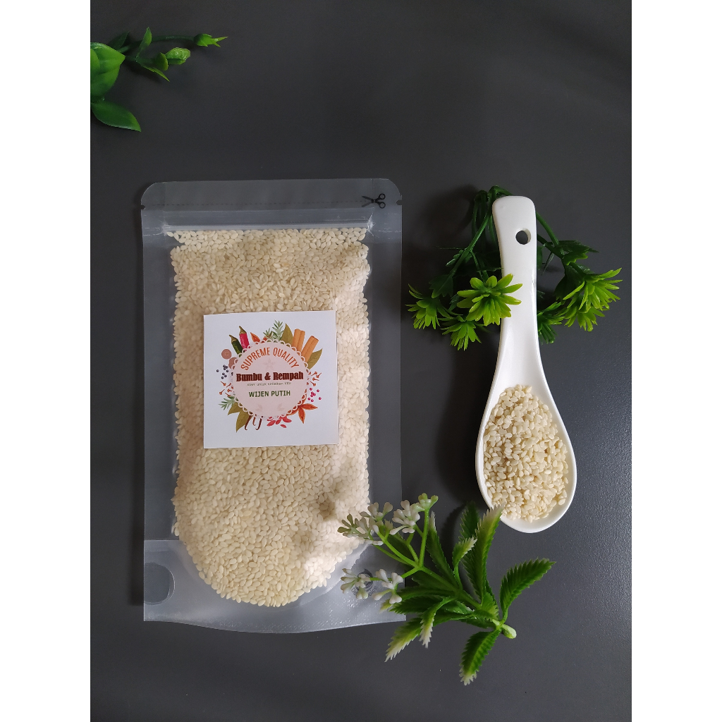 Jual Wijen Putih Utuh White Sesame Seed Shopee Indonesia