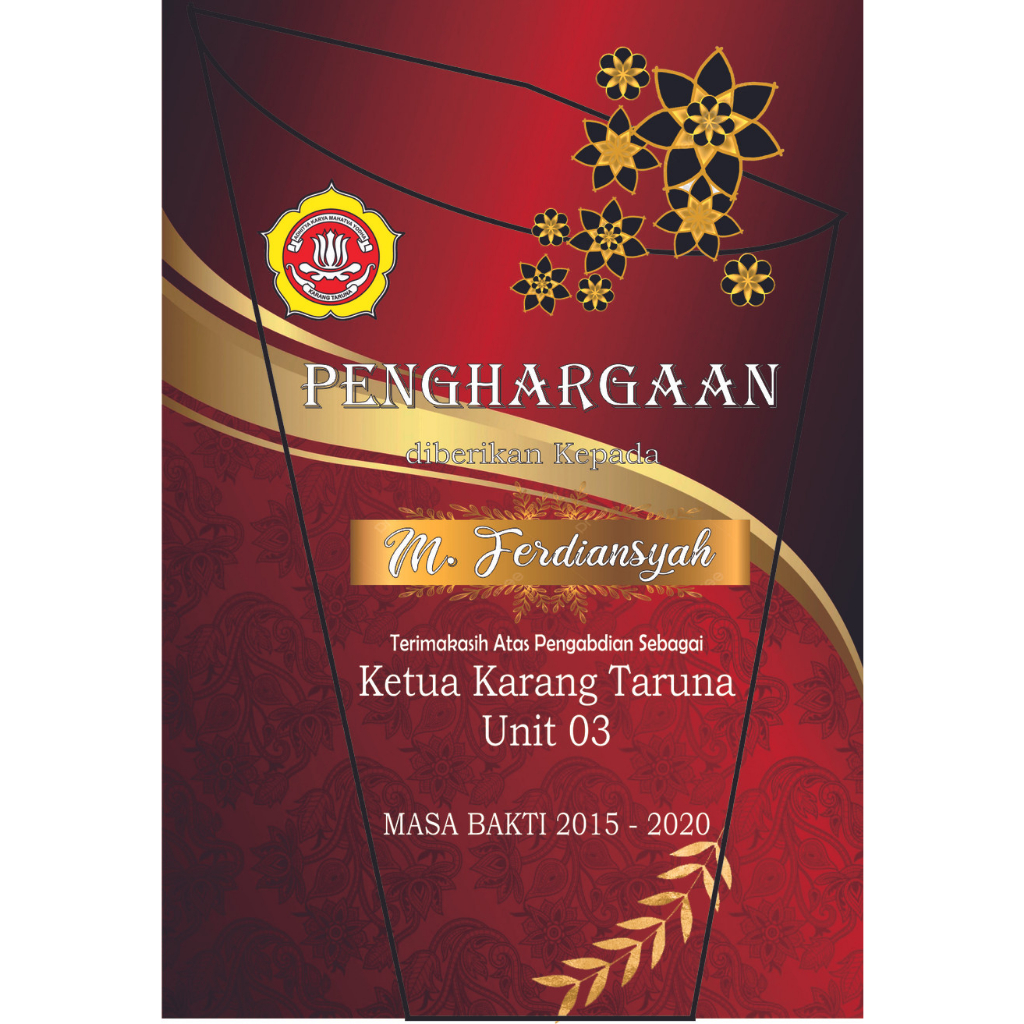 Jual Hadiah Kado Unik Plakat Akrilik Piagam Penghargaan Plakat Jepit