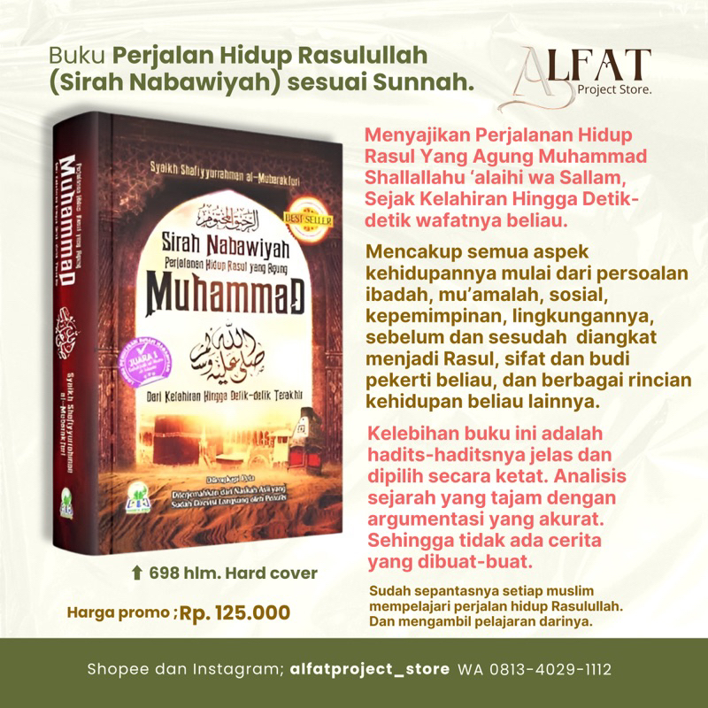 Jual Buku Perjalanan Hidup Rasulullah Sirah Nabawiyah Sesuai Sunnah