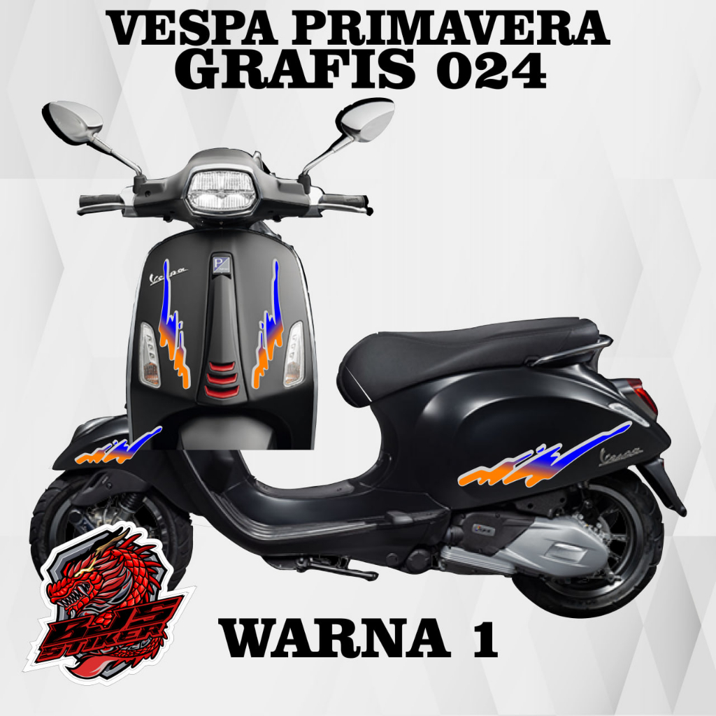 Jual Striping Transparan Uv Vespa Stiker Transparan Uv Vespa Primavera