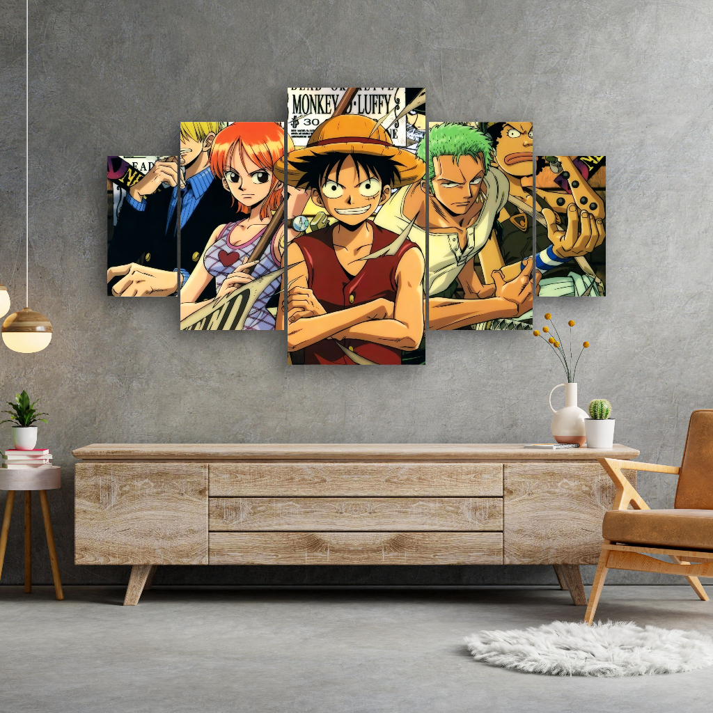 Jual MASTER Hiasan Dinding Poster Kayu LUFFY ANIME ONE PIECE 1 Set