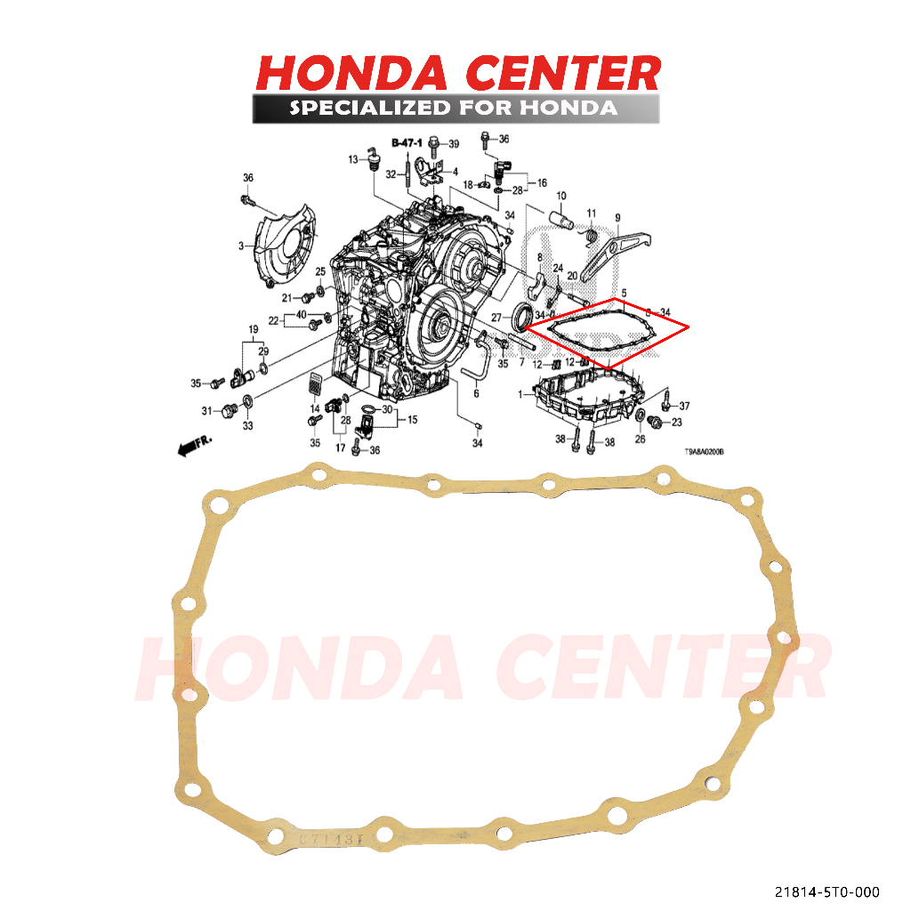 Jual Packing Paking Gasket Carter Cartel Bak Oli Transmisi Matik Matic