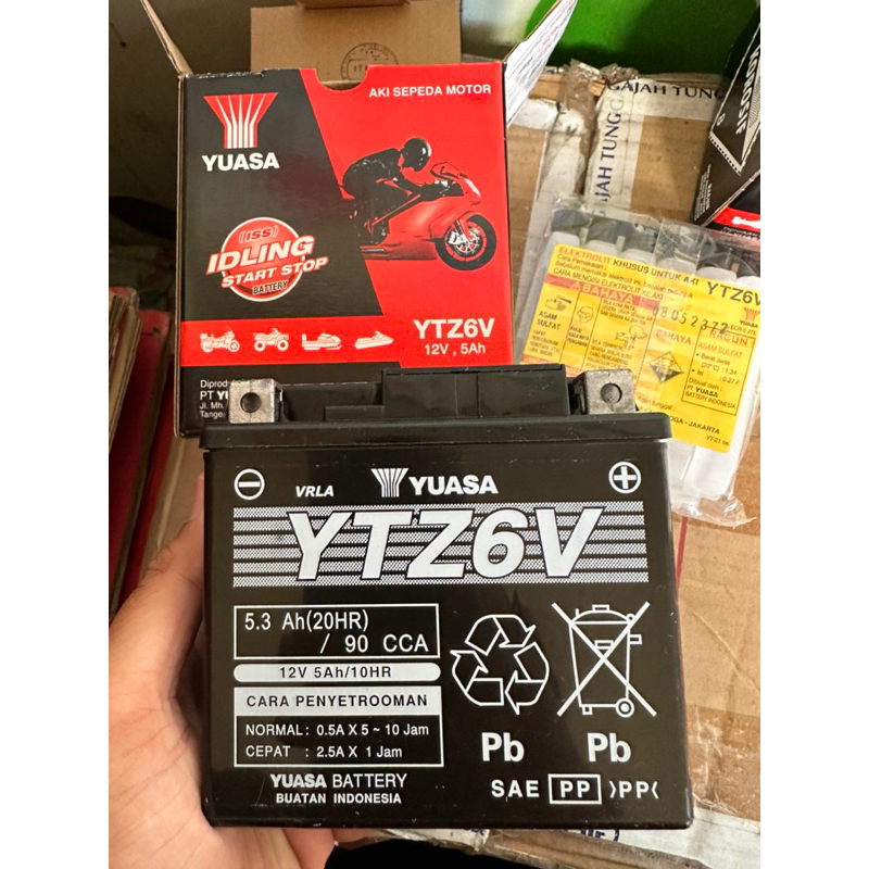 Jual Aki Yuasa Ytz V V Ah Aki Kering Yuasa Ytz V Original Yuasa Aki