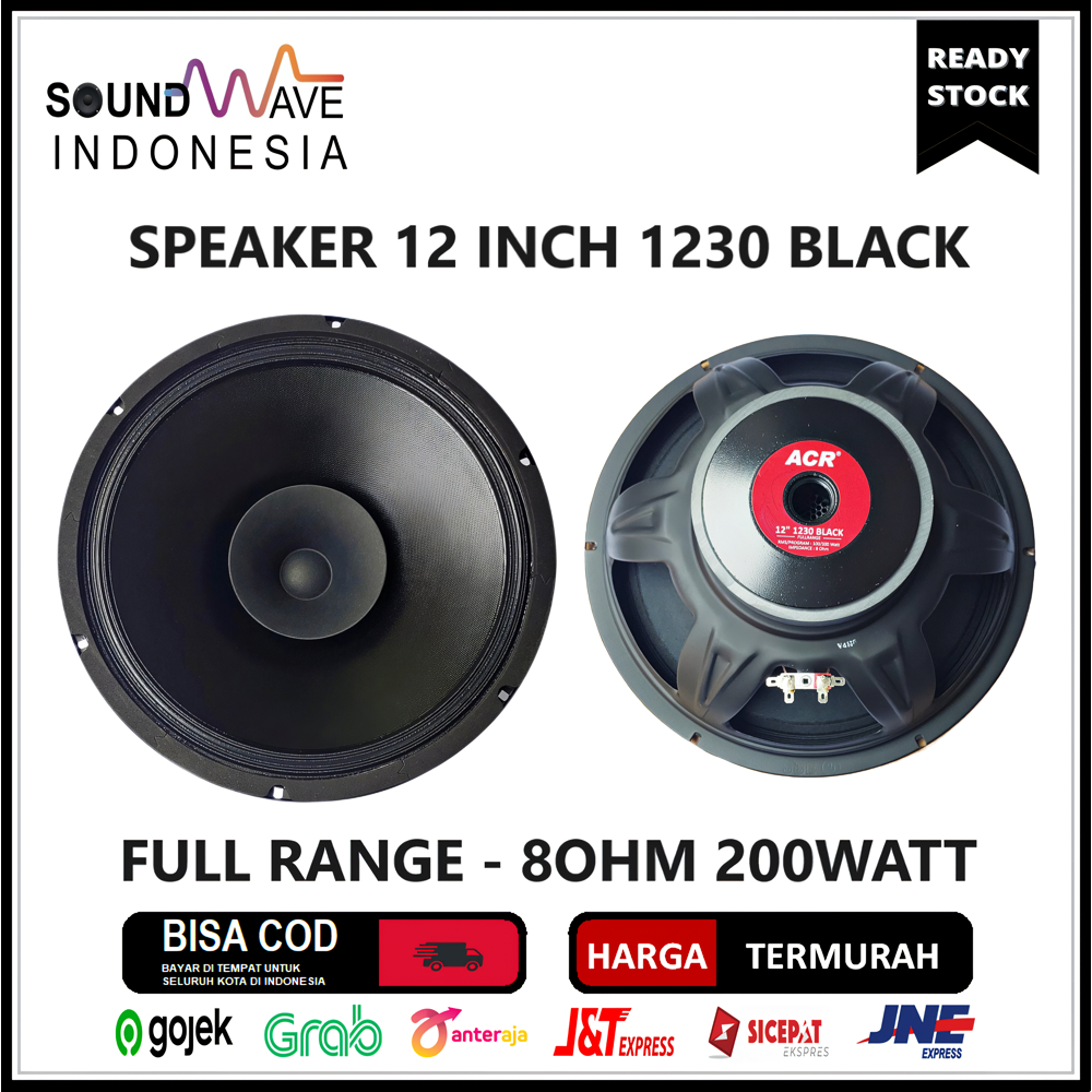 Jual SPEAKER ACR 12 INCH 1230 BLACK FULL RANGE Shopee Indonesia