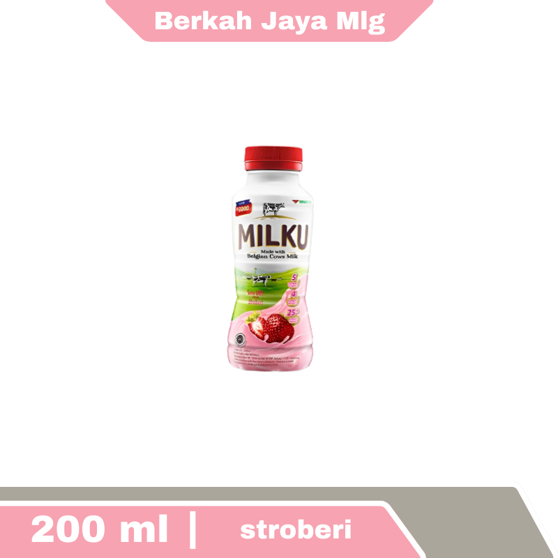 Jual Milku Susu Uht Strawberry Ml Shopee Indonesia