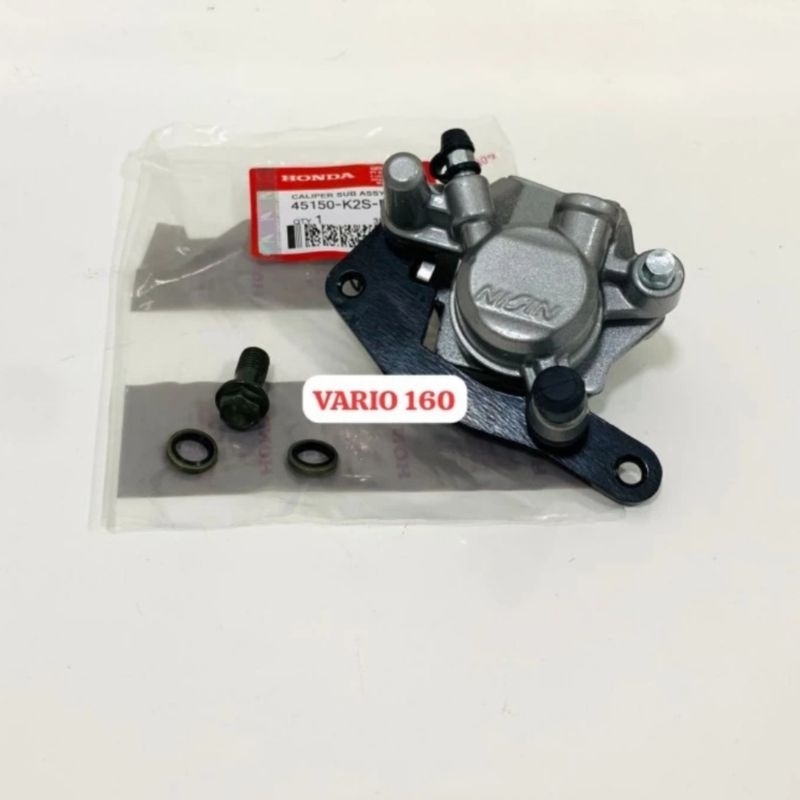 Jual KALIPER DEPAN PALA BABI DEPAN VARIO 160 HONDA K2S ORI NISSIN SET