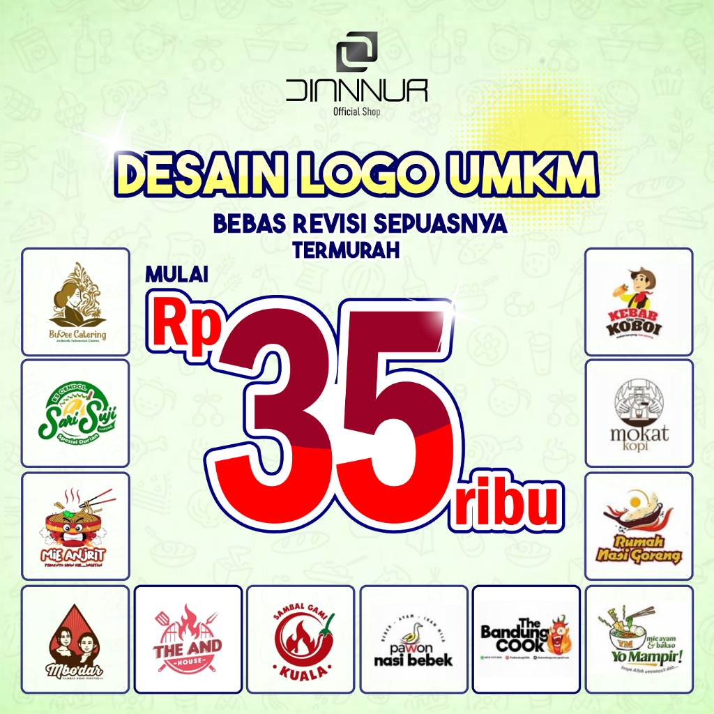 Jual Jasa Desain Logo Umkm Bebas Revisi Sepuasnya Shopee Indonesia