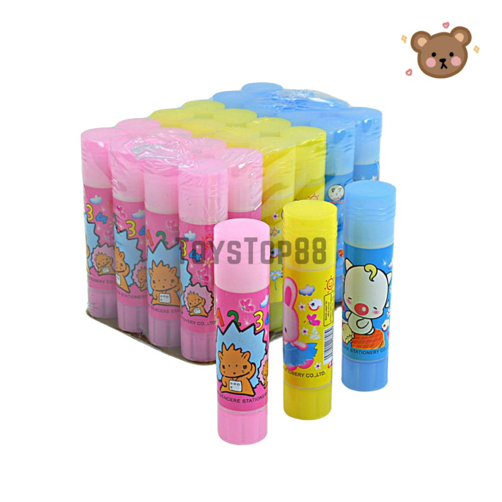 Jual Glue Stick Fancy Kecil 10 Gr Lem Stik Putar Murah Lem Kertas